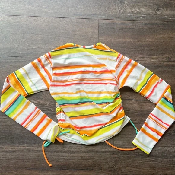 y2k letarte stripe bikini set 4 piece - Picture 4 of 6